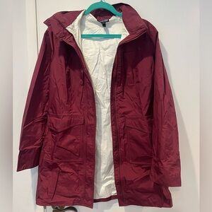 Patagonia Maroon Weather-Resistant High Collar Jacket
